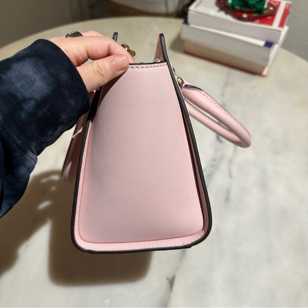 MICHAEL Michael Kors Pink Saffiano Leather Satchel - Picture 3 of 10